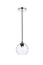 Cashel 6 inch chrome pendant