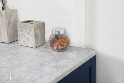 60 inch Single bathroom vanity in blue