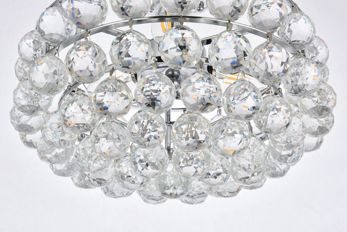 Savannah 14 inch flush mount in chrome