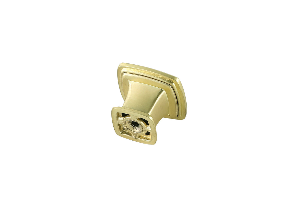 Marcel 1.2" Brushed Gold Square Knob Multipack (Set of 10)