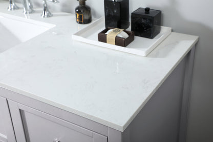 60 inch Single bathroom vanity in grey