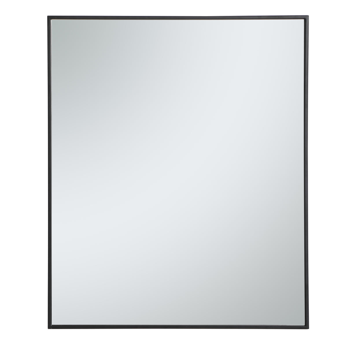 Metal frame rectangle mirror 30 inch in Black