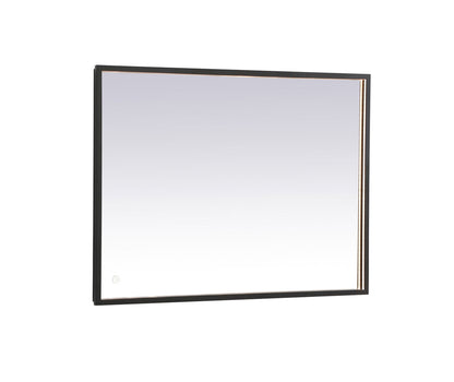Pier 27x36 inch LED mirror with adjustable color temperature 3000K/4200K/6400K in black