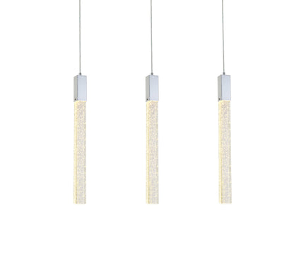 Weston 3 lights pendant in chrome