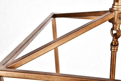 Maddox Collection Pendant D12.5 H18.25 Lt:3 Vintage Gold Finish