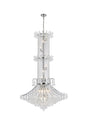 Toureg 20 light Chrome Chandelier Clear Royal Cut Crystal