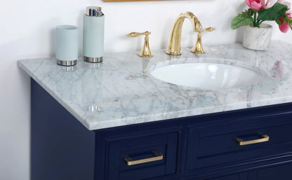 42 inch Single bathroom vanity in Blue