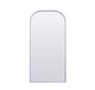 Metal Frame Arch Full Length Mirror 32x66 Inch in Silver