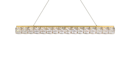 Valetta 48 inch LED linear pendant in gold