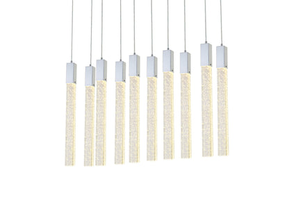 Weston 10 lights pendant in chrome