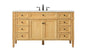 60 inch Single bathroom vanity in natural wood