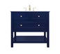 36 inch Single bathroom vanity in Blue