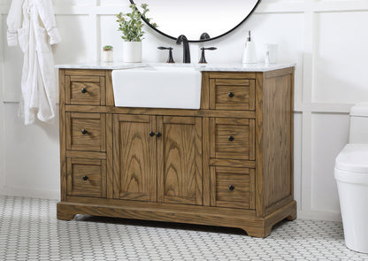 48 inch Single bathroom vanity in driftwood