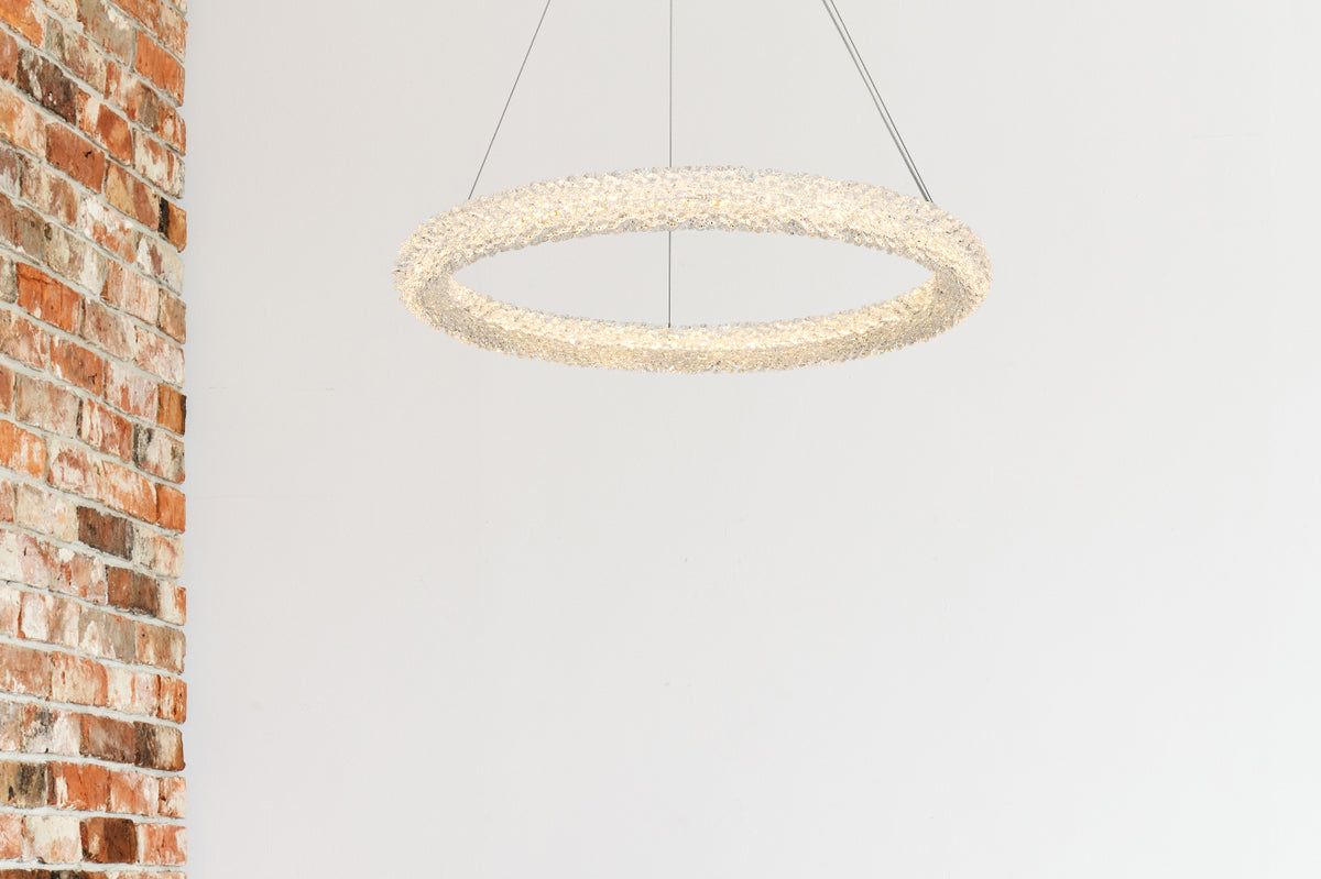 Bowen 26 inch Adjustable LED Chandelier in Chrome