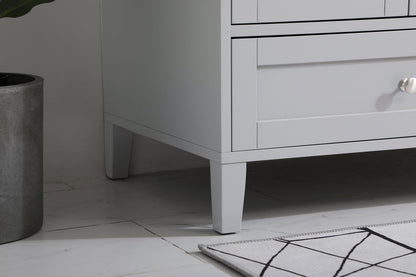 42 inch Single Bathroom Vanity in Grey with Backsplash