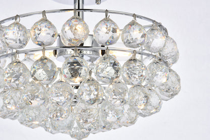 Savannah 14 inch flush mount in chrome