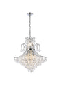 Toureg 15 light Chrome Chandelier Clear Royal Cut Crystal