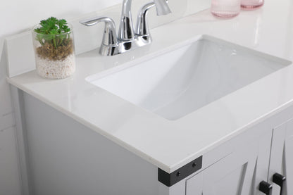 36 inch bathroom Vanity in Grey with Backsplash