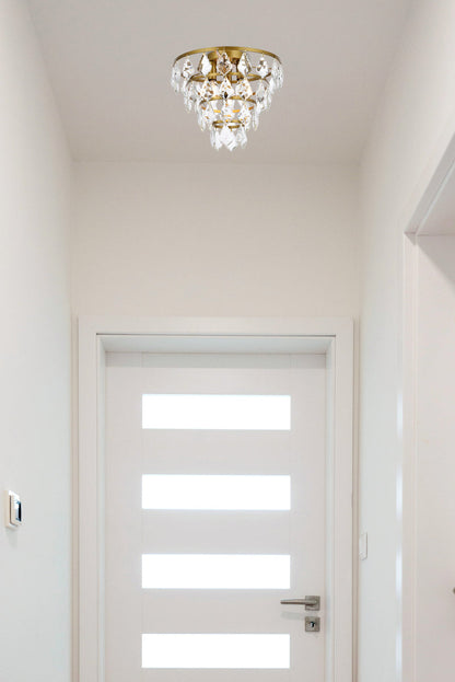 Ella 12 inch flush mount in brass