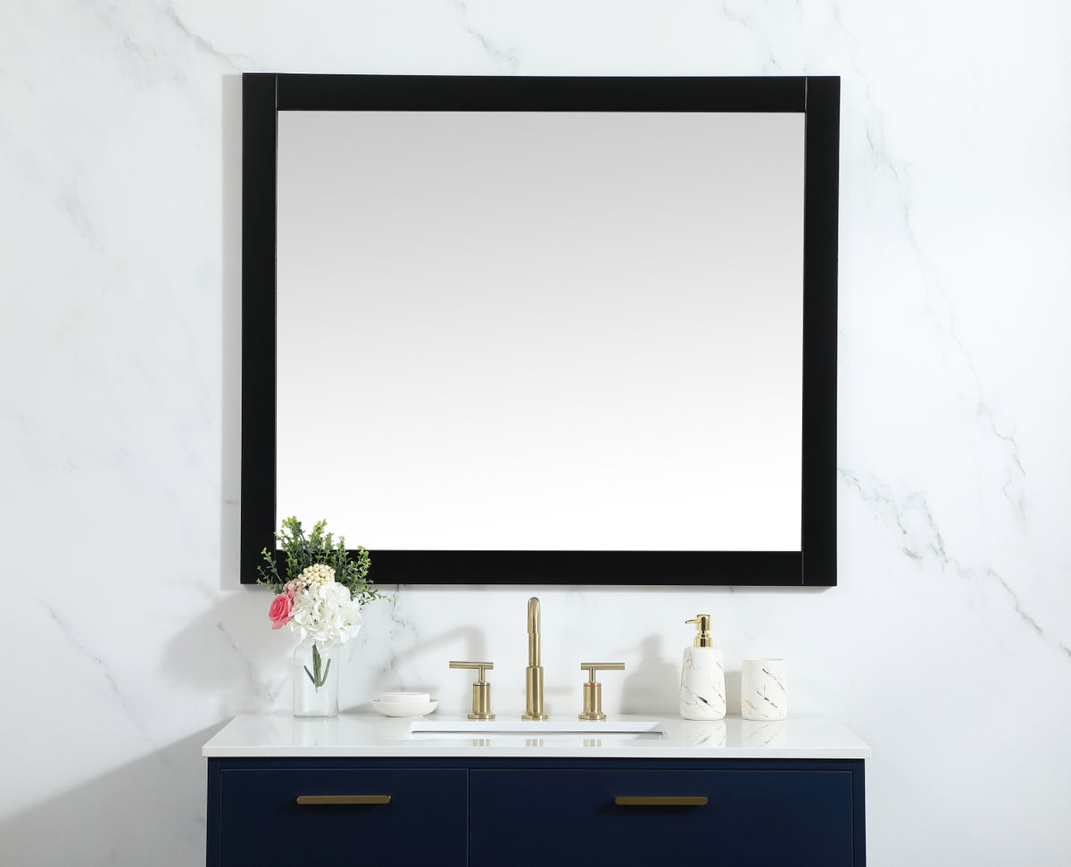 Aqua vanity mirror 42x36 inch in black