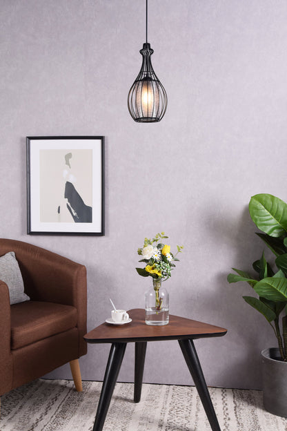 Miya 1 Light Black Pendant