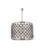 Madison 8 light polished nickel Chandelier Silver Shade (Grey) Royal Cut Crystal