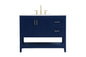 42 inch Single Bathroom Vanity in Blue
