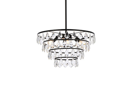 Ella 20 inch pendant in black