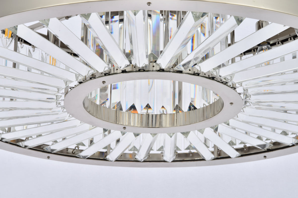 Chelsea 10 light polished nickel Chandelier Clear Royal Cut Crystal