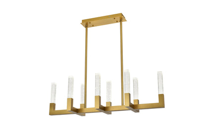 Noemi 42 inch Adjustable LED Pendant in Satin Gold