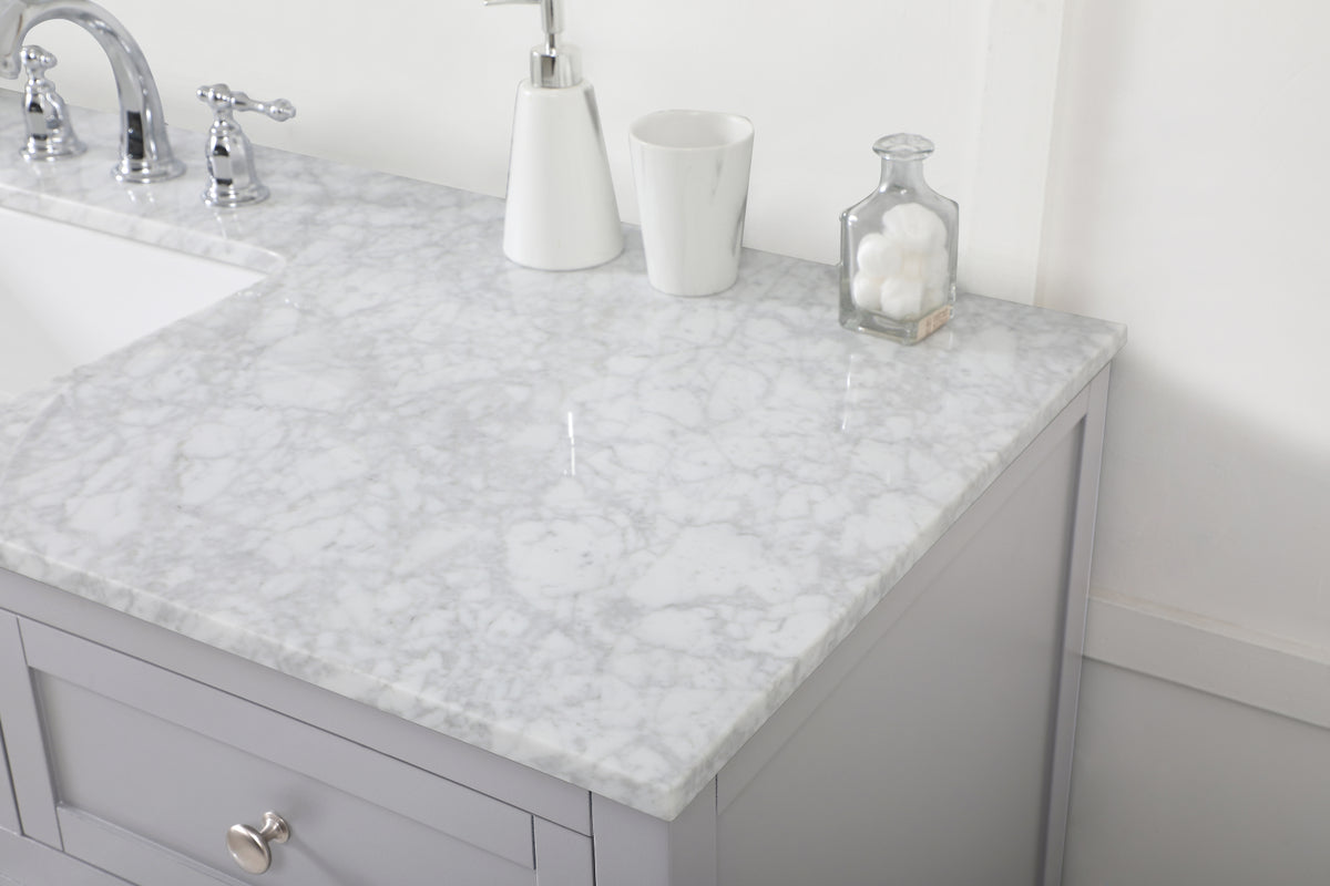 60 inch Single bathroom vanity in grey