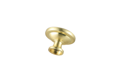 Garlande 1.2" Diameter Brushed Gold Mushroom Knob Multipack (Set of 10)