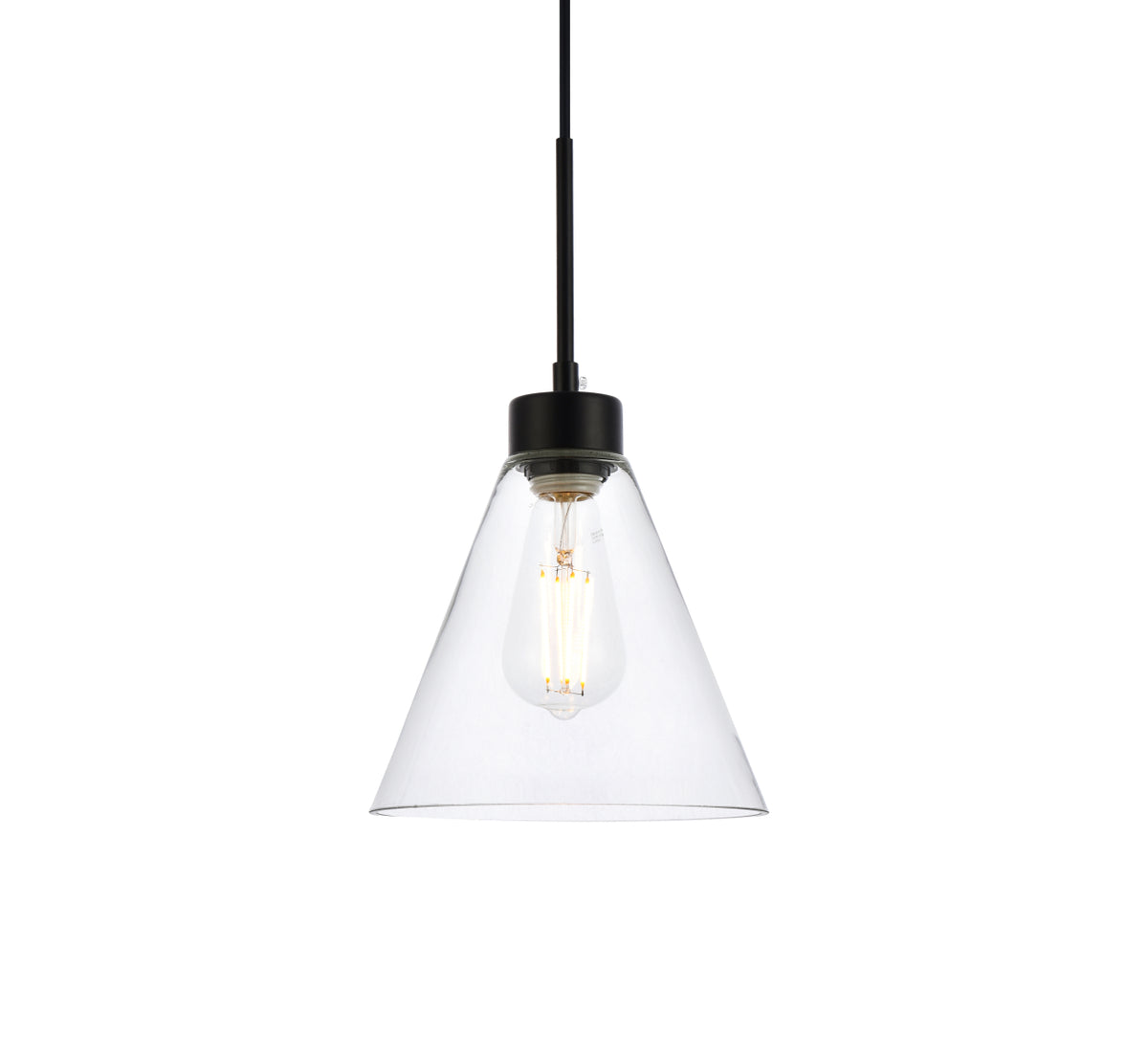 Mera 1 light black pendant