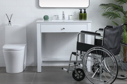 36 Inch ADA Compliant Bathroom Vanity In White