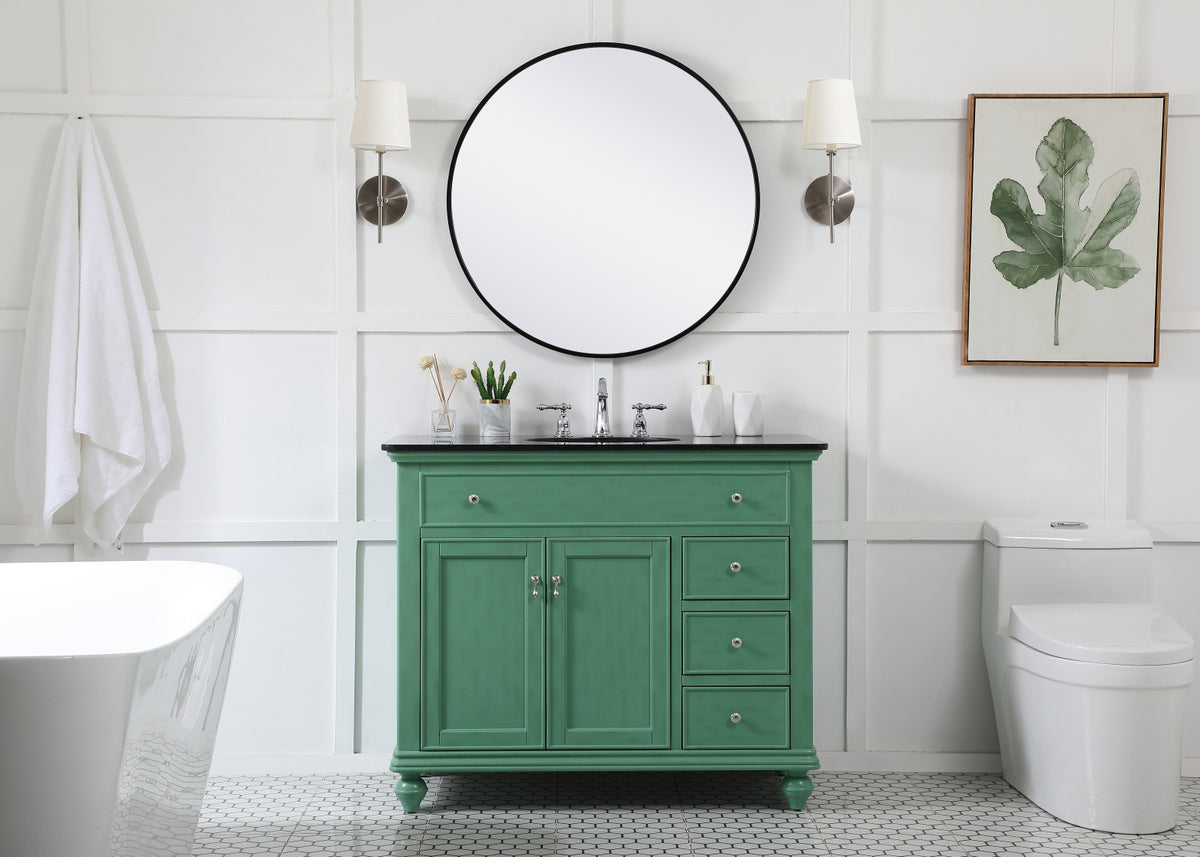 42 inch Single bathroom vanity in vintage mint