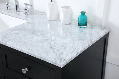 60 inch Single bathroom vanity in black