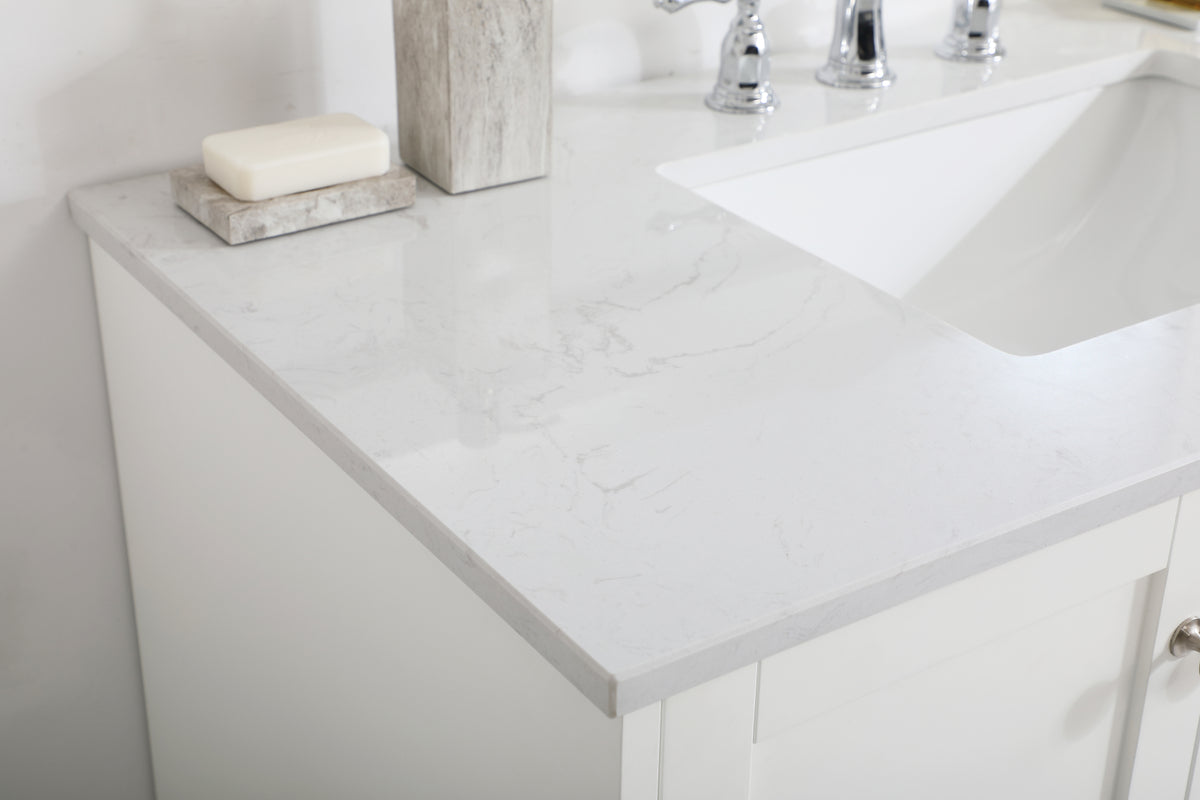 42 inch Single Bathroom Vanity in White