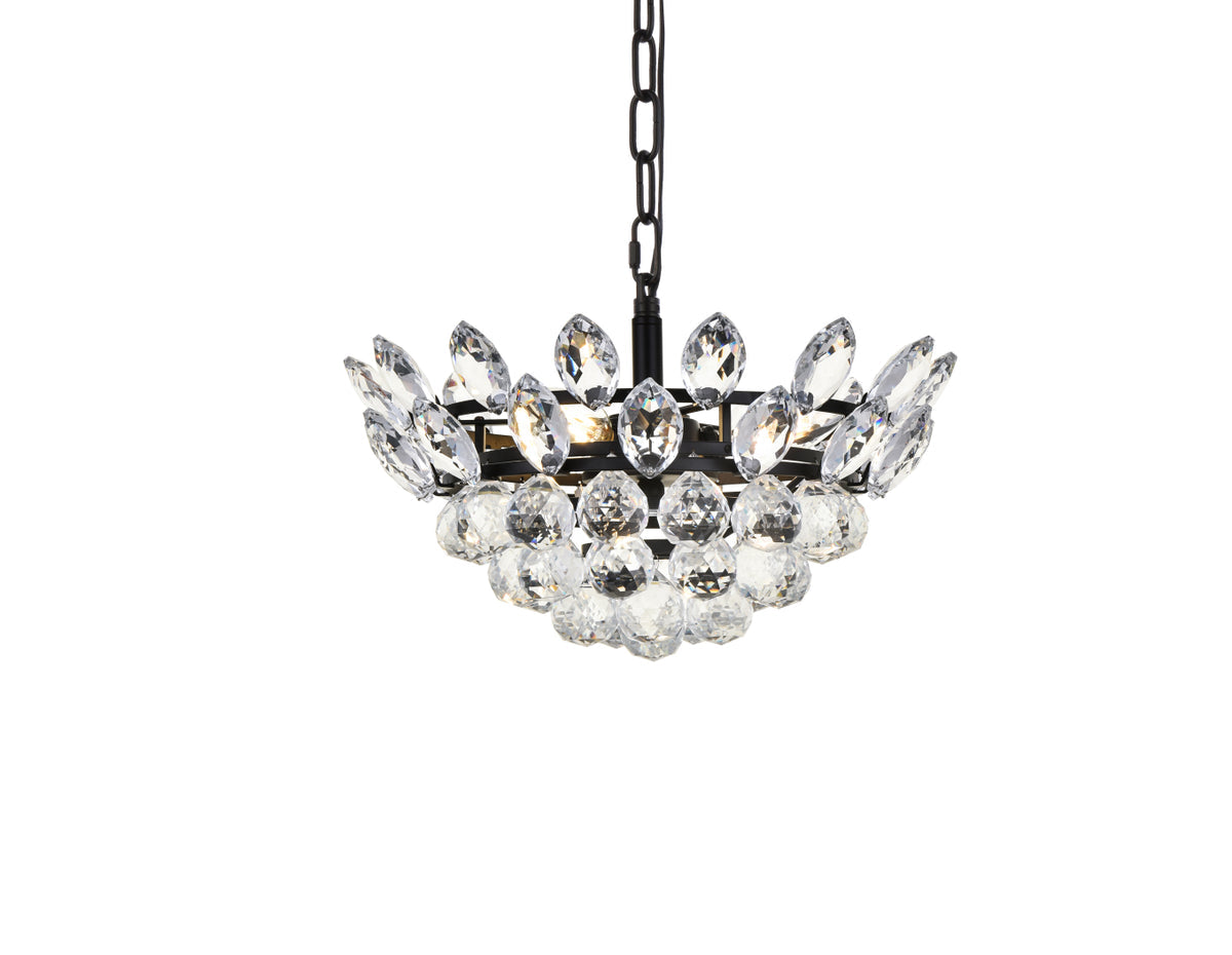 Emilia 14 inch pendant in black
