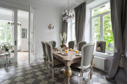 Rosalia 4 light Pewter Pendant Clear Royal Cut Crystal