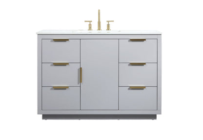 48 inch Single bathroom vanity in grey