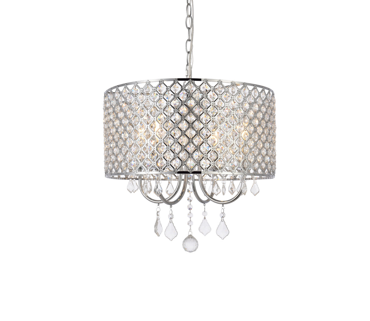 Elise 17 inch pendant in chrome