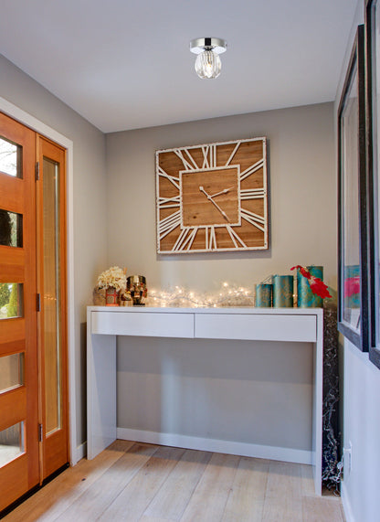 Eren 1 light chrome flush mount