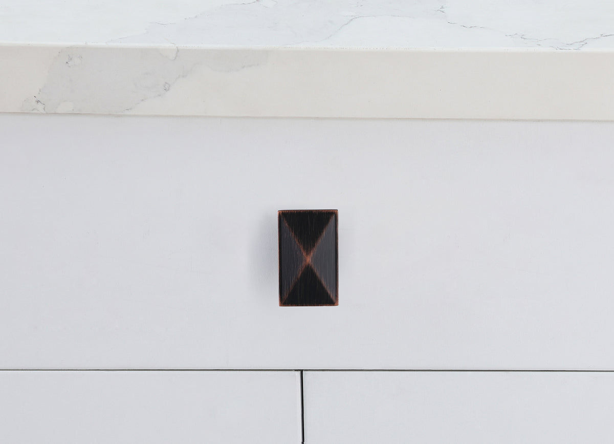 Perry 2" Oil-rubbed Bronze Rectangle Knob Multipack (Set of 10)