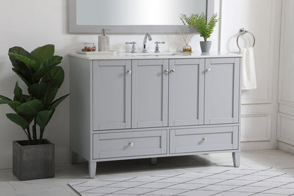 48 inch Single Bathroom Vanity in Grey