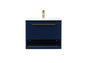 24 inch Single bathroom vanity in blue