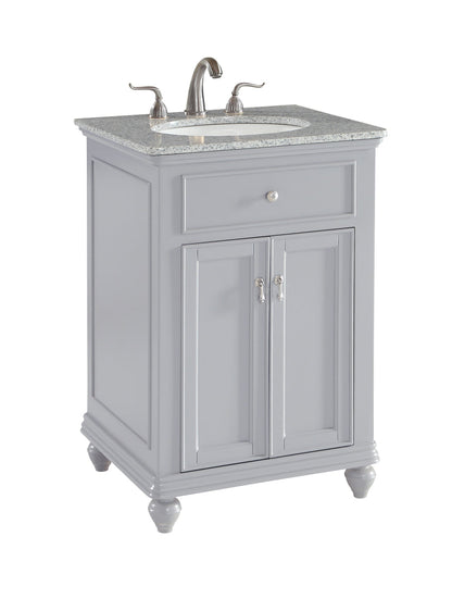 24 In. Single Bathroom Vanity Set In Light Grey