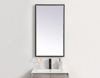Pier 20x36 inch LED mirror with adjustable color temperature 3000K/4200K/6400K in black