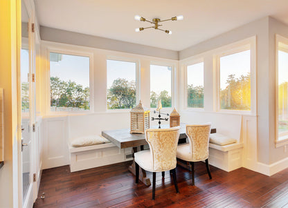 Xavier 4 lights flush mount in brass