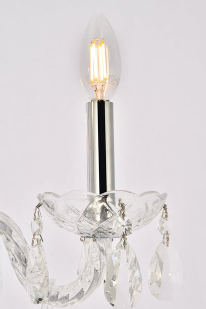 Princeton 4 light Chrome Pendant Clear Royal Cut Crystal