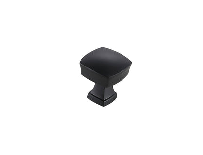Irvin 1.3" Matte Black Square Knob Multipack (Set of 10)